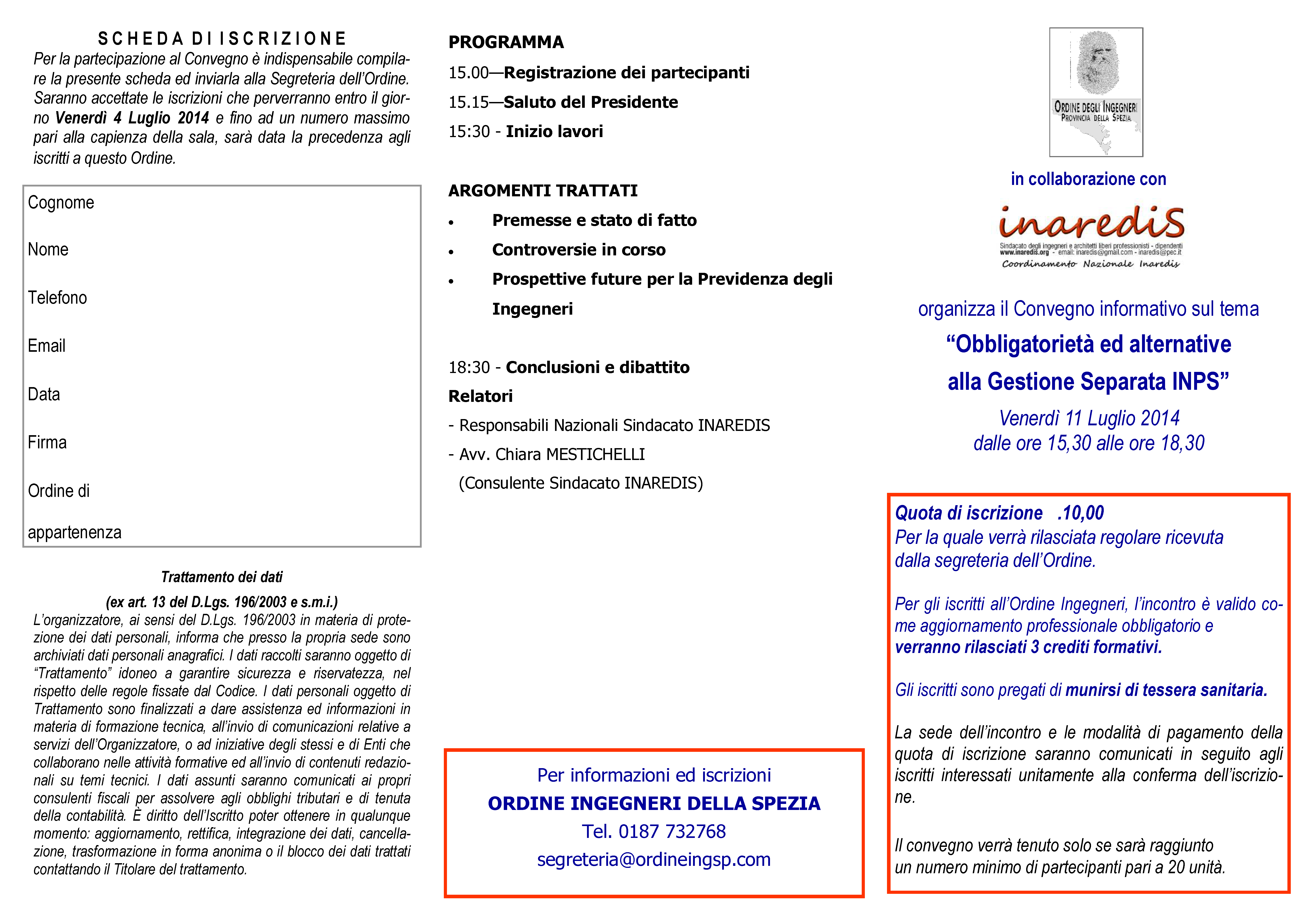 Convegno Gestione separata_11.7.2014