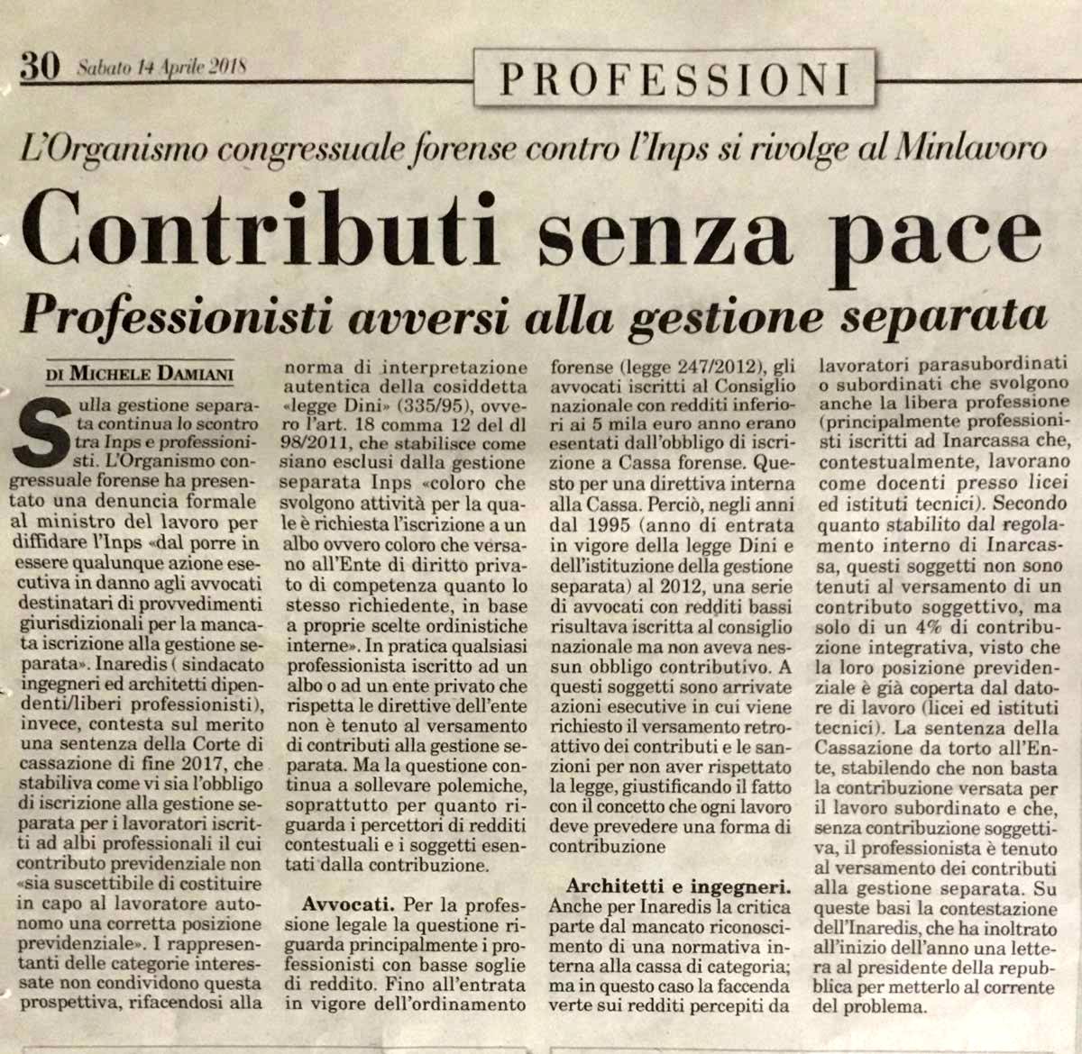 italiaoggi-contributi senza pace